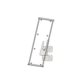 Klarsichttafel - Informationssystem; Regalhalter mit Drehträger