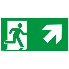 Rettungszeichen nachleuchtend; Fahnenschild