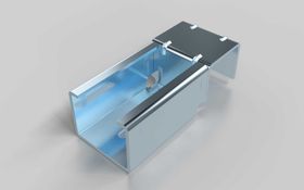 Schienenhalter mit Stop für Aluminium Rollenprofil
