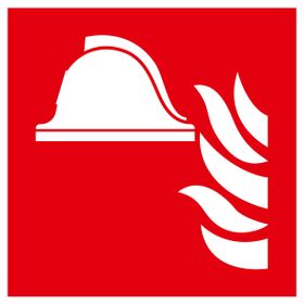 Brandschutzzeichen nachleuchtend; zur Wandmontage