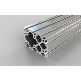 Aluminiumprofil, 120 x 80 mm, Nut 8