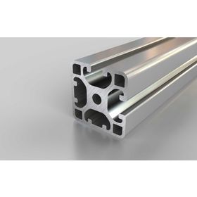 Aluminiumprofil, 40 x 40 mm, L, 2N90, Nut 8