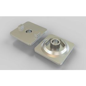 Adapterplatte für Lenkrolle, Nut 8