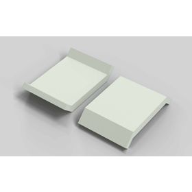 Abdeckkappe für Winkel 30 x 30, lichtgrau RAL 7035, Nut 8/10