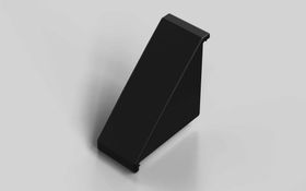 Abdeckkappe für Winkel 45 x 90, schwarz, Nut 10