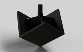 Abdeckkappe Eckform für Eckwinkel 30, ESD, schwarz, Nut 6