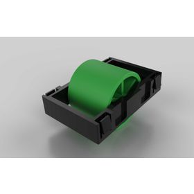 Rolleinsatz D28, Rollenabstand 50 / Teilung 50 für Aluminium Rollenprofil, ohne Spurkranz