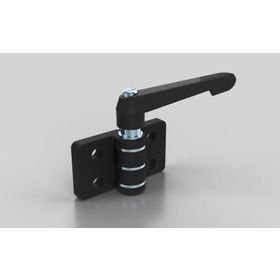 Zinkdruckguss Kombischarnier mit Klemmhebel, nicht aushängbar, 74 x 82 mm