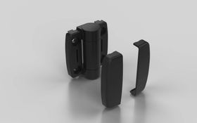 Systemscharnier mit einstellbarer Friktion, nicht aushängbar, 54 x 63 mm, Nut 8