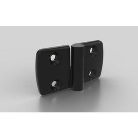 Kunststoff Kombischarnier, links aushängbar, 45 x 45 mm