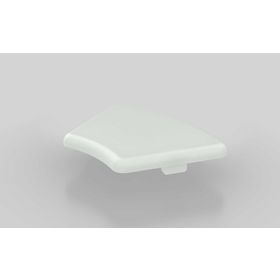 Abdeckkappe R40/80-45°, grau RAL 7035, Nut 8