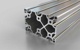 Aluminiumprofil, 120 x 80 mm, L, Nut 8