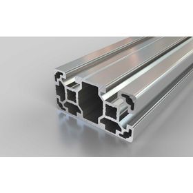 Aluminiumprofil, 80x40 mm, L, 3NVS, Nut 10