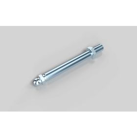 Gewindestange für Gelenkstellfüße, M16 x 150 mm, Kugelkopf-D=15 mm