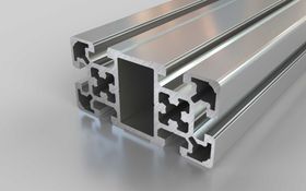 Aluminiumprofil, 100 x 50 mm, L, Nut 10