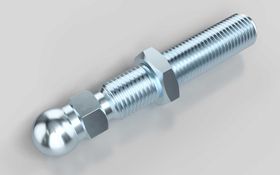 Gewindestange für Gelenkstellfüße, M12 x 66 mm, Kugelkopf-D=15 mm