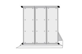 Klarsichttafel - Informationssystem; Tischpult (leer)