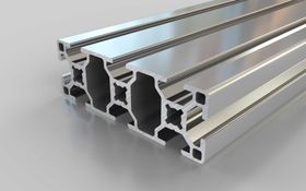 Aluminiumprofil, 90 x 30 mm, Nut 8