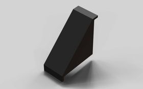 Abdeckkappe für Winkel 45 x 90, ESD, schwarz, Nut 10