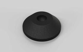Trapezteller für Gelenkstellfüße, D=60 mm, Kugelkopf-D=15 mm