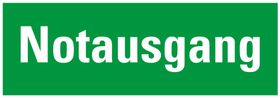 Rettungszeichen nachleuchtend; zur Wandmontage