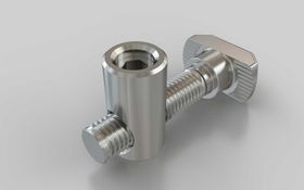 Schnellspannverbinder mit Hammer 90°, Nut 8/10