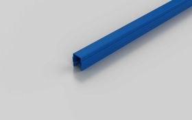 Abdeckprofil und Einfassprofil, signalblau RAL 5005, Nut 8