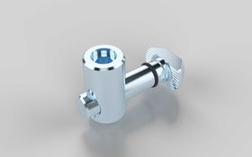 Schnellspannverbinder mit Hammer 90°, Nut 8