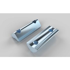 Doppelnutenstein einschwenkbar, mit Führungssteg, M6, Nut 6