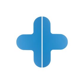 LongLife Rounded - Bodenmarkierung; Kreuz, selbstklebend