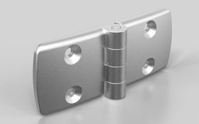Aluminiumdruckguss Kombischarnier, nicht aushängbar, 115 x 48 mm