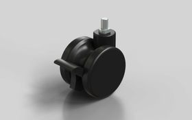 Lenkrolle, D=75 mm, mit Feststeller, thermoplastisches Polyurethan