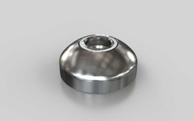 Teller für Gelenkstellfüße, D=45 mm, Kugelkopf-D=15 mm