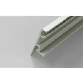 Clipleiste, lichtgrau RAL 7035, Nut 10