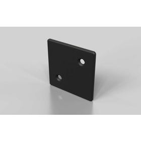 Abdeckkappe Zinkdruckguss, 80 x 80 mm, Nut 8