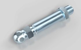 Gewindestange für Gelenkstellfüße, M12 x 66 mm, Kugelkopf-D=15 mm