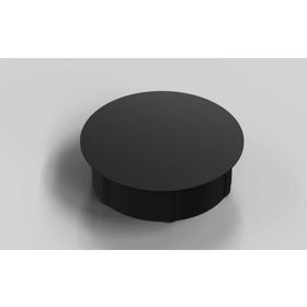 Abdeckkappe für Würfelverbinder 40/45, schwarz, Nut 10