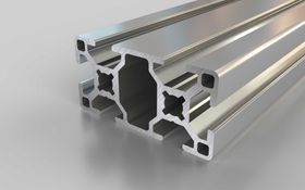 Aluminiumprofil, 60 x 30 mm, Nut 8