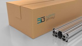 Aluminiumprofil, 80 x 40 mm, L, 3NVS, Nut 10