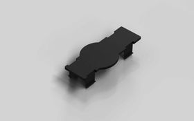 Abdeckkappe für Schnellspannverbinder und Bolzenverbinder, schwarz, Nut 10