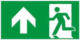 Rettungszeichen nachleuchtend; Fahnenschild