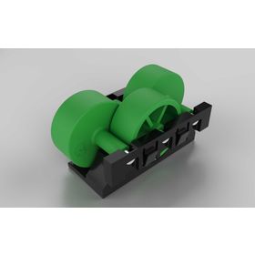 Rollenelement H26, Rollenabstand 16,5 / Teilung 50 für Aluminium Rollenprofil