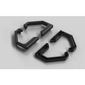 Abdeckkappensatz für Griffleisten, schwarz