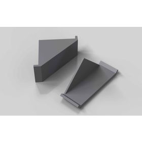 Abdeckkappe für Winkel 30 x 60, signalgrau RAL 7004, Nut 8