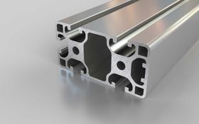 Aluminiumprofil, 80 x 40 mm, L, 1N, Nut 8