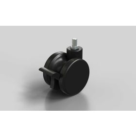 Lenkrolle, D=75 mm, mit Feststeller, thermoplastisches Polyurethan