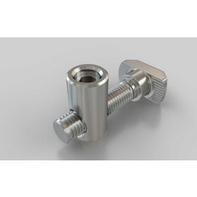 Schnellspannverbinder mit Hammer 90°, Nut 8/10