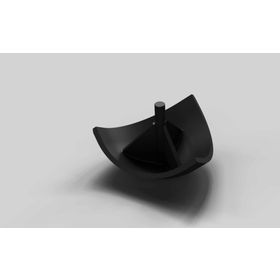 Abdeckkappe Rundform ESD, für Eckwinkel 45, Nut 10