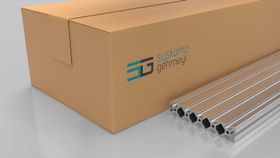 Aluminiumprofil, 200 x 40 mm, Nut 8