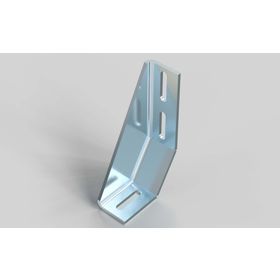 Fundamentwinkel, 160 × 90 × 42 mm, Stahl, verzinkt und transparent chromatiert